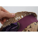 Dolce & Gabbana Brown Ribbon Floral Embellished Straw Hat HAT9432-58