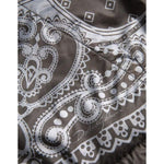 Dolce & Gabbana Gray Bandana Hooded Full Zip Bomber Jacket JKT3863-50