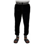 Dolce & Gabbana Black Jogger Jogging Trouser Cotton Pants PAN73219-46