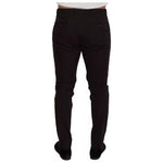 Dolce & Gabbana Brown Skinny Men Cotton Stretch Pants PAN73370-50
