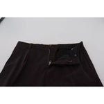 Dolce & Gabbana Brown Skinny Men Cotton Stretch Pants PAN73370-50