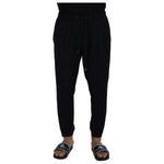 Dolce & Gabbana Black Jogger Jogging Wool Pants PAN72970-52