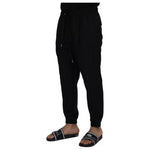 Dolce & Gabbana Black Jogger Jogging Wool Pants PAN72970-52