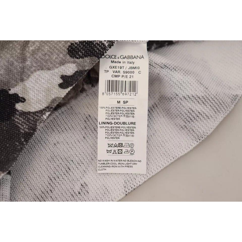 Dolce & Gabbana Black Polyester Crewneck Pullover Sweater TSH83167-48