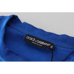 Dolce & Gabbana Blue DGWAY Cotton Crewneck Pullover Sweater TSH83083-50