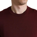 Dolce & Gabbana Bordeaux Wool Knit Crew Neck Pullover Sweater TSH84170-48