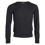 Dolce & Gabbana Dark Gray Cashmere Crewneck Pullover Sweater TSH851901-46