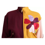 Dolce & Gabbana Multicolor Floral Viscose Full Zip Sweater TSH83697-40