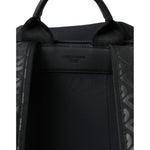 Dolce & Gabbana Black Neoprene Nylon DG Logo School Backpack Bag BAG1423