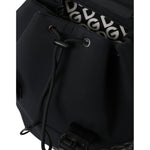 Dolce & Gabbana Black Neoprene Nylon DG Logo School Backpack Bag BAG1423