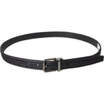Dolce & Gabbana Black Jacquard Stripes Silver Metal Buckle Belt BEL9212-90