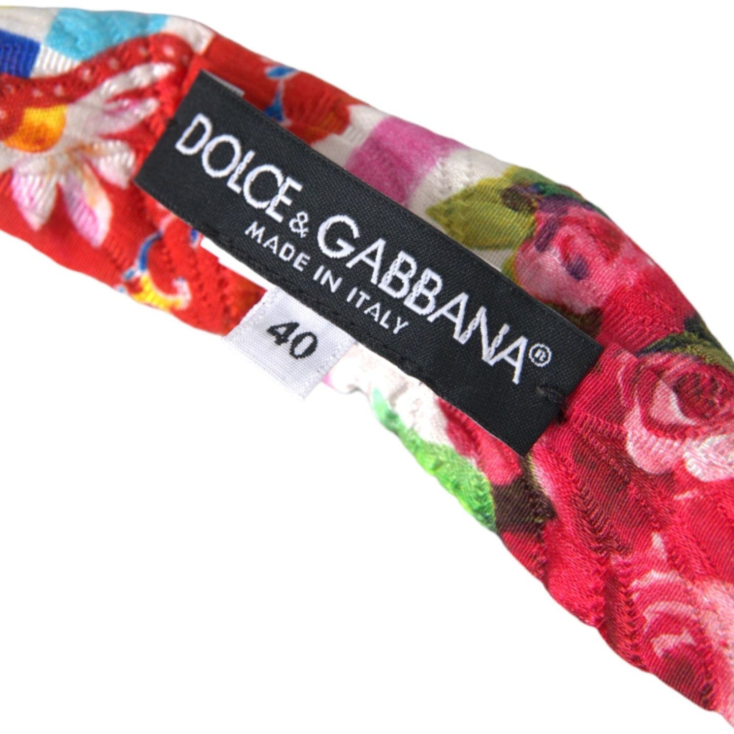 Dolce & Gabbana Multicolor Carretto Print Waist Belt SMY10233-40