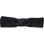 Dolce & Gabbana Dark Gray Silk Adjustable Neck Men Bow Tie FT3856