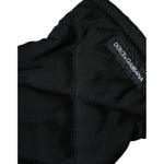 Dolce & Gabbana Black Quilted Nylon Wrist Length Mitten Gloves LB30132-7.5
