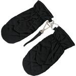 Dolce & Gabbana Black Quilted Nylon Wrist Length Mitten Gloves LB30132-7.5