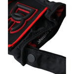 Dolce & Gabbana Black Red Nylon Wrist Length Gloves LB30144-7.5