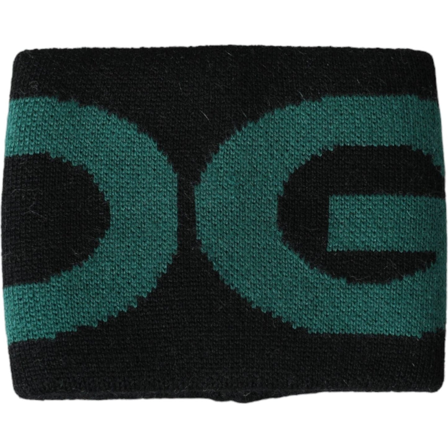 Dolce & Gabbana Black Green Wool Logo #DGMILLENNIALS Wristband LB30151