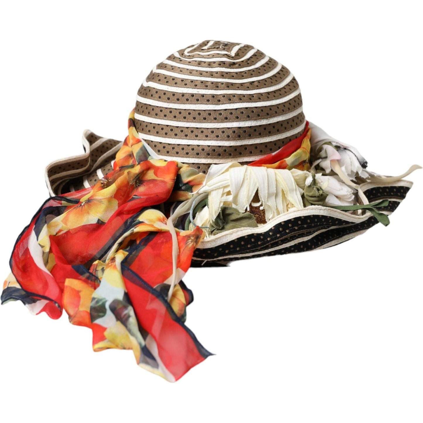 Dolce & Gabbana Multicolor Fantasy Wide Brim Floppy Hat HAT9529-56