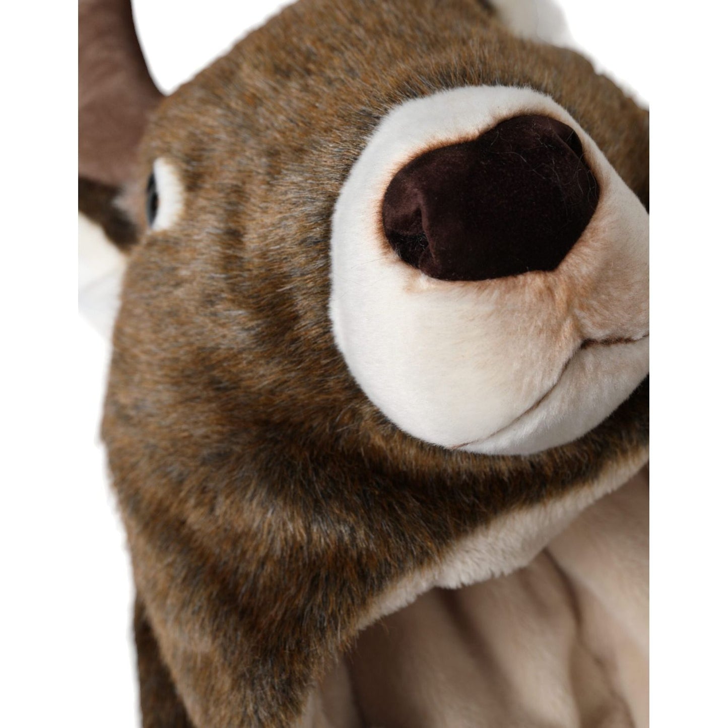 Dolce & Gabbana Brown Deer Faux Fur Whole Head Hat HAT9557