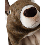 Dolce & Gabbana Brown Deer Faux Fur Whole Head Hat HAT9557