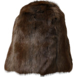Dolce & Gabbana Brown Weasel Fur Womens Cashmere Hat Beanie HAT9562-58