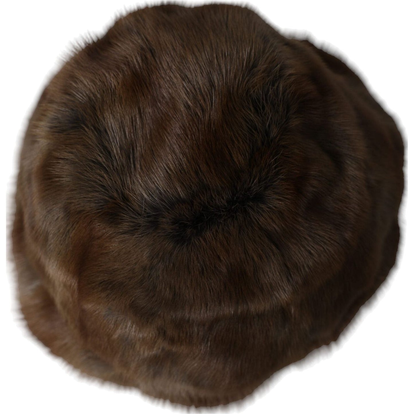 Dolce & Gabbana Brown Weasel Fur Womens Cashmere Hat Beanie HAT9562-58