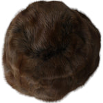 Dolce & Gabbana Brown Weasel Fur Womens Cashmere Hat Beanie HAT9562-58