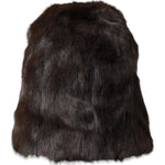 Dolce & Gabbana Brown Weasel Fur Womens Cashmere Hat Beanie HAT9563-58