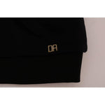 Daniele Alessandrini Black Crewneck Cotton Pullover Sweater TSH1352-3