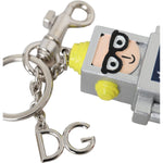 Dolce & Gabbana Multicolor Astronaut Space Metal Logo Keyring Keychain SMY10173