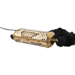 Dolce & Gabbana Beige Exotic Leather Mini Mirror Tassel Make Up Holder Bag SMY10314
