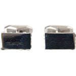Dolce & Gabbana Silver Plated Metal Brass Pin Men Cufflinks SMY10207