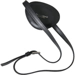 Dolce & Gabbana Black Calfskin Leather Metal DG Logo Eye Patch SMY10280
