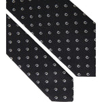 Dolce & Gabbana Black Logo Cotton Blend Adjustable Tie KRA3294