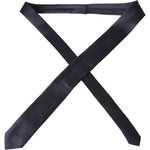 Dolce & Gabbana Blue Solid Silk Adjustable Tie Men KRA3295