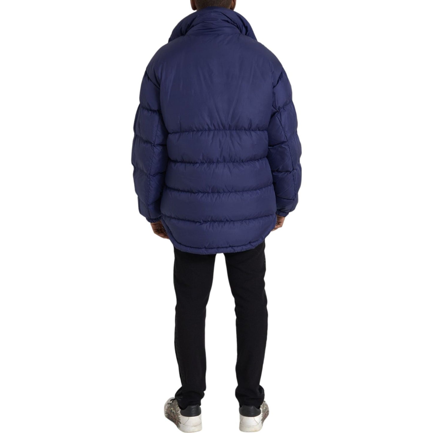 Dolce & Gabbana Navy Blue Quilted Windbreaker Puffer Jacket JKT3831-52