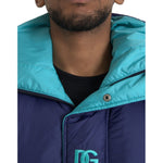 Dolce & Gabbana Navy Blue Quilted Windbreaker Puffer Jacket JKT3831-52
