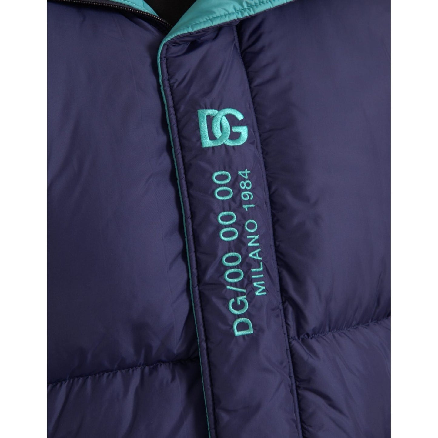 Dolce & Gabbana Navy Blue Quilted Windbreaker Puffer Jacket JKT3831-52