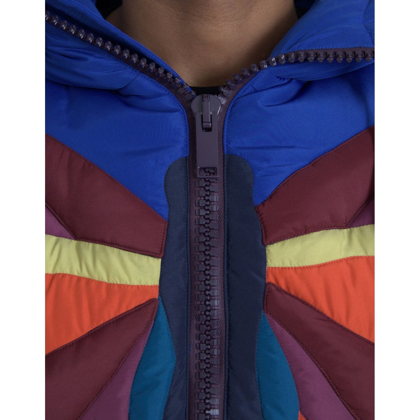 Dolce & Gabbana Multicolor Butterfly Hooded Puffer Jacket JKT3837-52