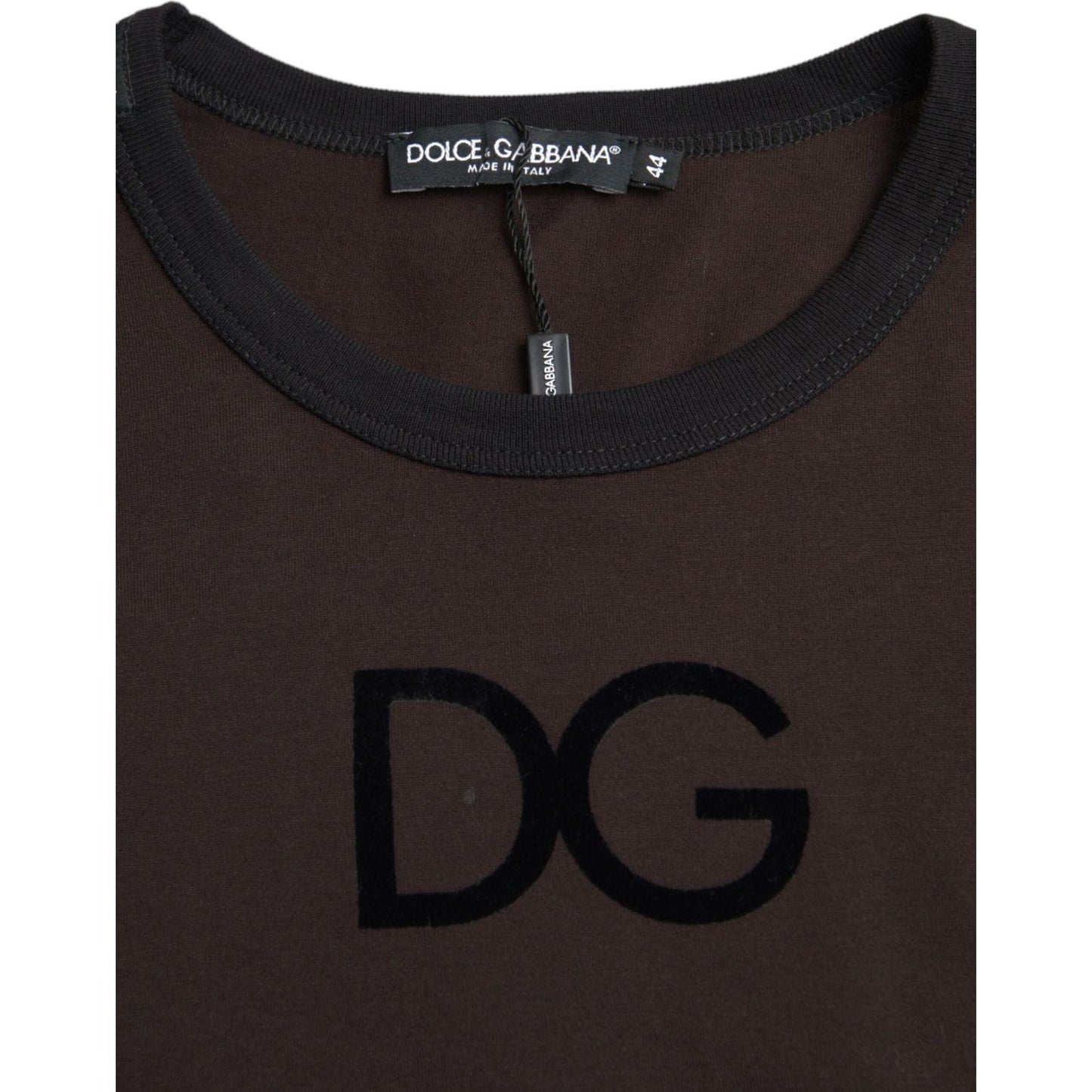 Dolce & Gabbana Brown DG Logo Crewneck Pullover Sweater TSH86262-54
