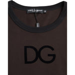Dolce & Gabbana Brown DG Logo Crewneck Pullover Sweater TSH86262-54