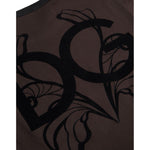Dolce & Gabbana Brown DG Logo Crewneck Pullover Sweater TSH86262-54