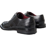 Dolce & Gabbana Black Leather Oxford Wingtip Formal Men Shoes MV5680-41