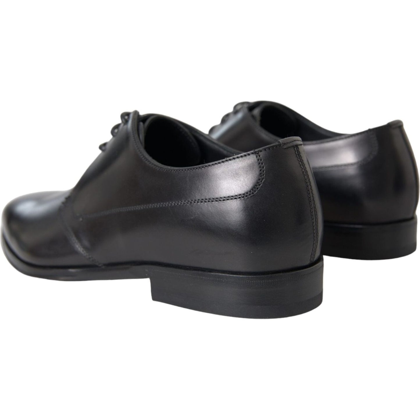 Dolce & Gabbana Black Leather Derby Formal Dress Men Shoes MV5699-39