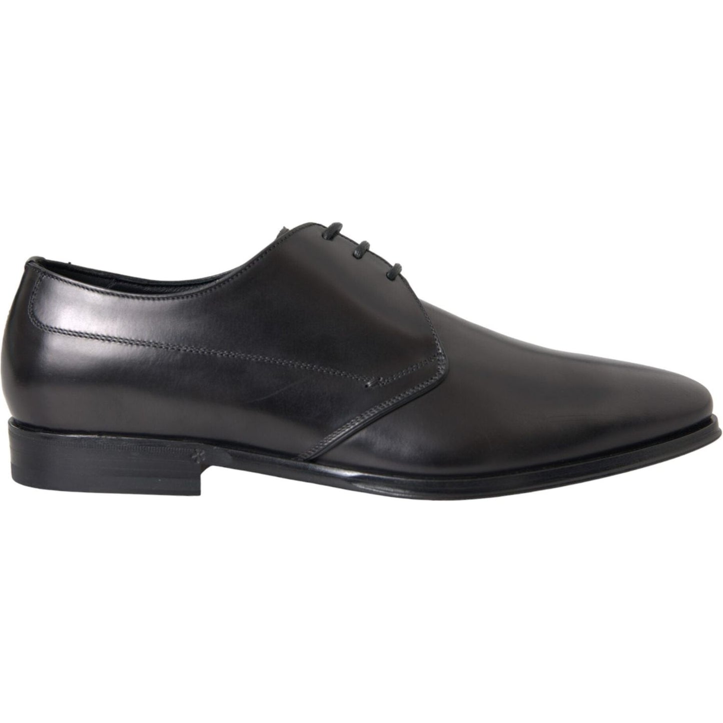 Dolce & Gabbana Black Leather Derby Formal Dress Men Shoes MV5699-39