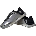 Dolce & Gabbana Silver Black Nylon NS1 Low Top Sneakers Men Shoes MV5711-42