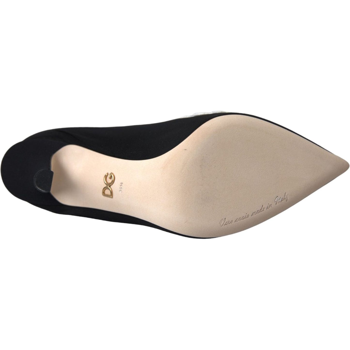Dolce & Gabbana Black White Embroidery Slip On Boots Shoes LA11094-35