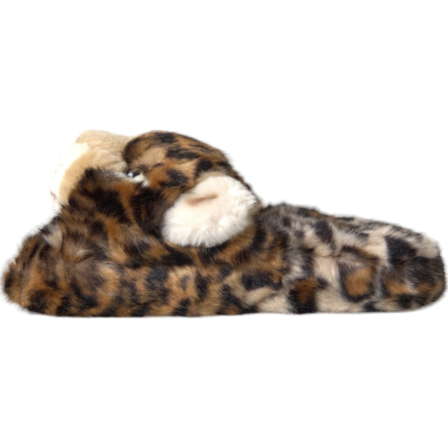Dolce & Gabbana Brown Tiger Slippers Flats Sandals Shoes LA10969-36