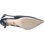 Dolce & Gabbana Dark Blue Croc Leather Slingbacks Shoes LA11160-38
