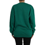 Philippe Model Green Cotton Logo Print Long Sleeves Pullover Sweater TSH83274-XL